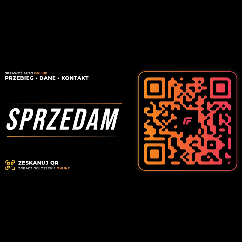Carerro SPRZEDAM QR Sticker