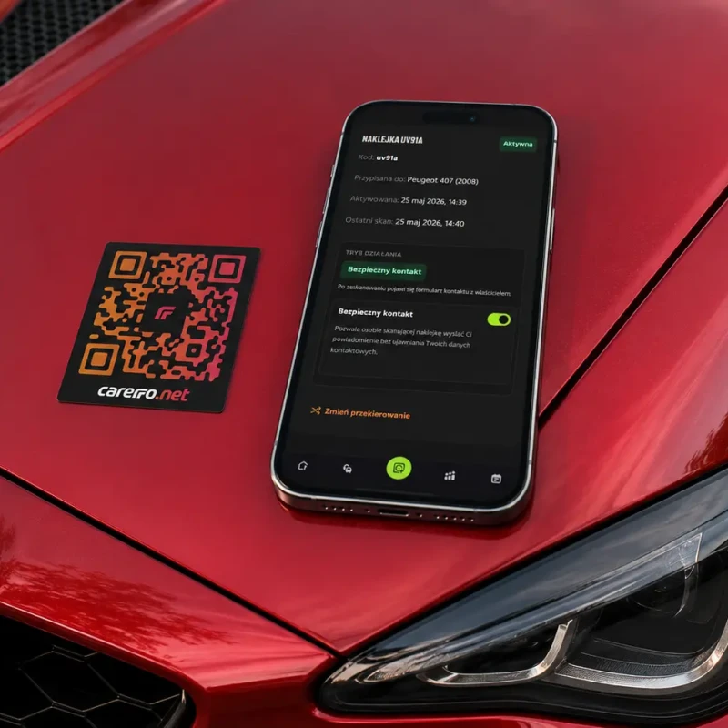 Carerro SMART QR Sticker